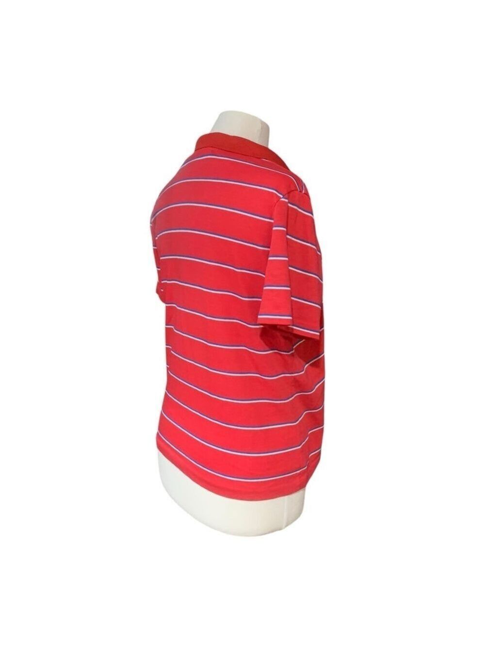 ❤️Vintage 90’s Koret red and blue striped polo with collar - Picture 4 of 7